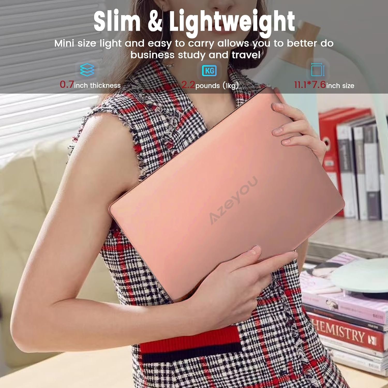 Ноутбук 11.6" Azeyou AL111U Intel Celeron N4020 RAM 4GB eMMC 128GB Windows 11 Алюминиевый корпус, фото №5