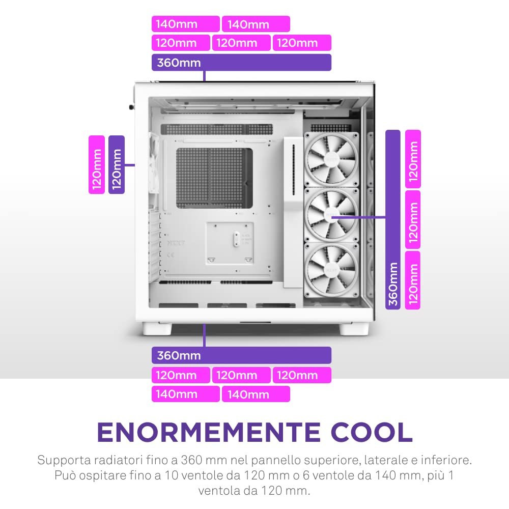 Корпус для ПК NZXT H9 Elite Premium Білий, фото №5 Корпус для ПК NZXT H9 Elite Premium Білий, фото №5