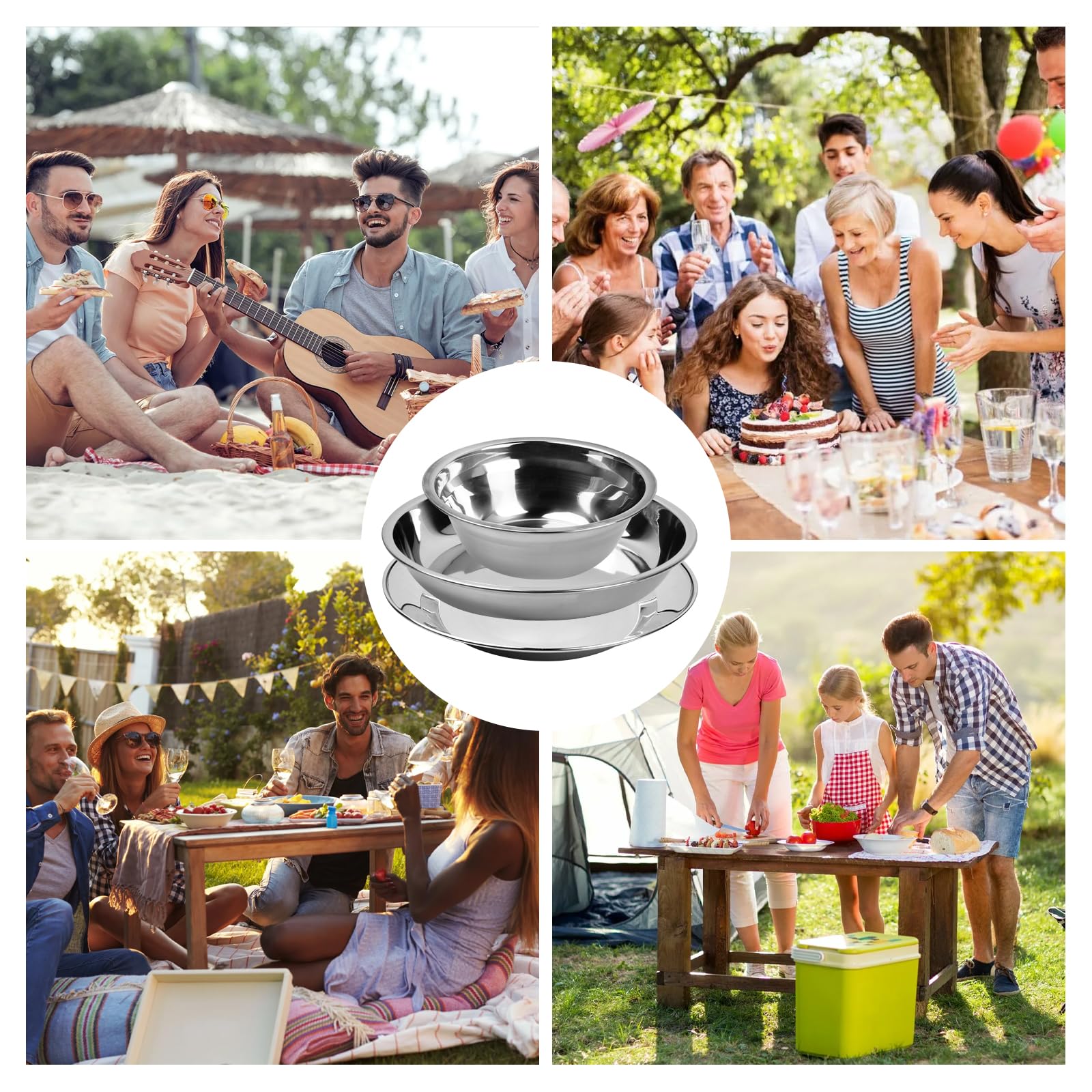 Набор столовых приборов Camping Cutlery Set 10 штук для кемпинга, фото №3