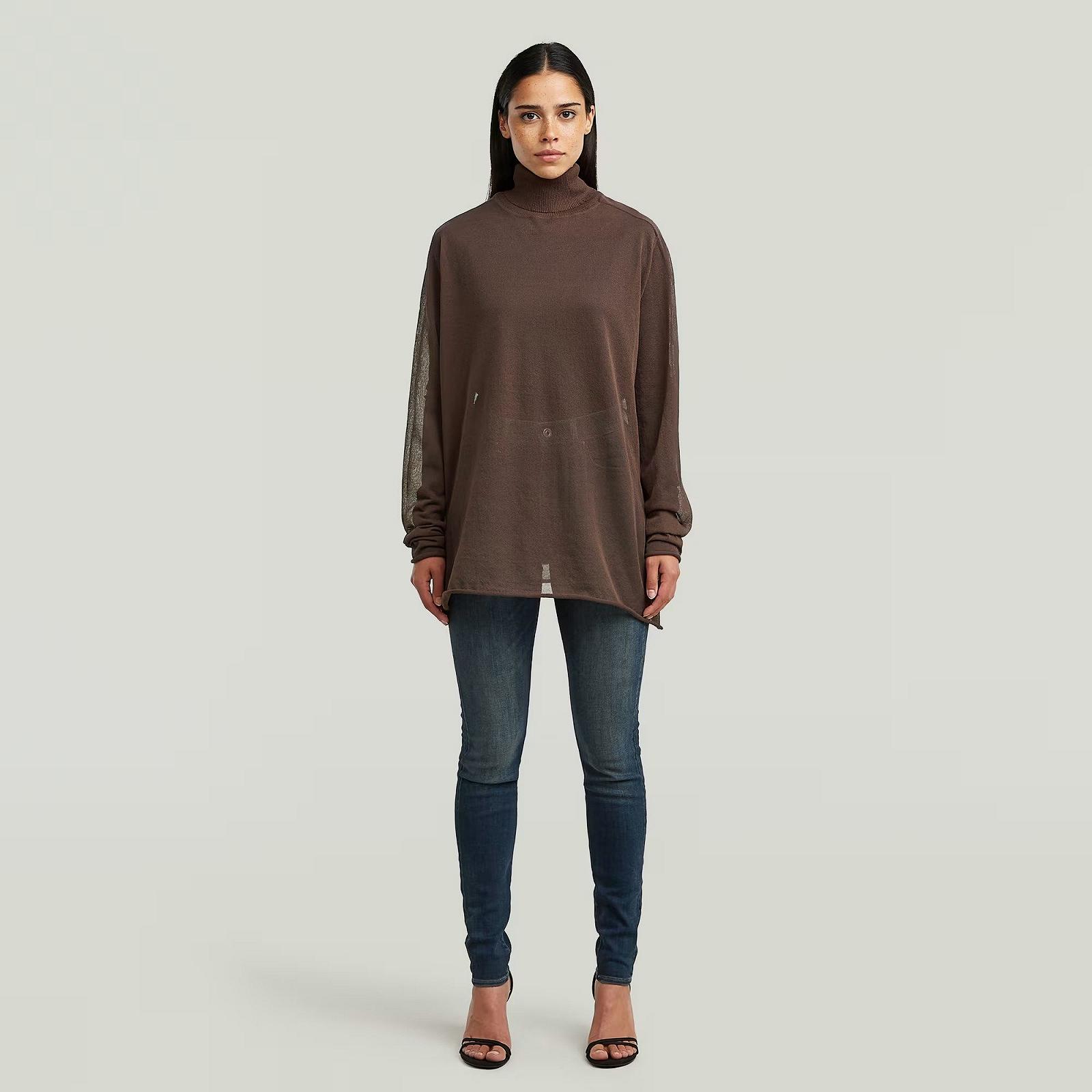 Женский свитер G-Star RAW Sheer Loose Turtle Knitted Sweater - S, фото №3