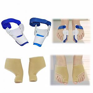 Шкарпетки Hallux Valgus (2 шт.) з силіконовими подушечками. Універсальний розмір для денного та нічного використання. - Фото 1