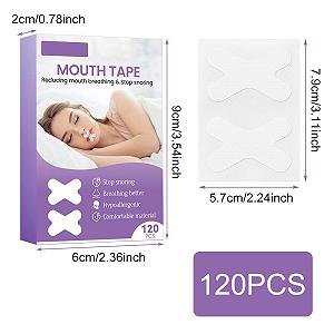 Пластирі для сну на рот, пачка 120 шт., Смужки для сну synthetic.ua - Фото 1