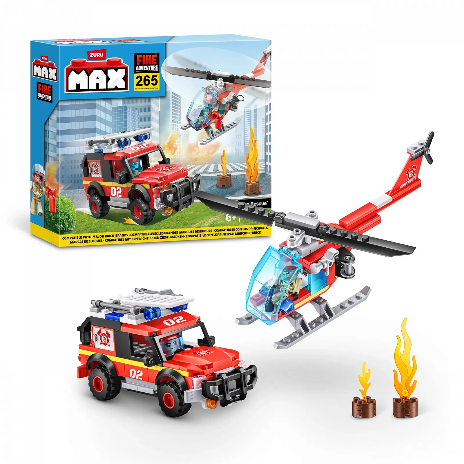 Игровой набор конструктора Пожарная Спасательная Операция MAX Adventure (245 деталей) для детей от 5 лет. Создание транспортных средств и многое другое. Совместим с основными брендами, фото №1 Игровой набор конструктора Пожарная Спасательная Операция MAX Adventure (245 деталей) для детей от 5 лет. Создание транспортных средств и многое другое. Совместим с основными брендами, фото №1