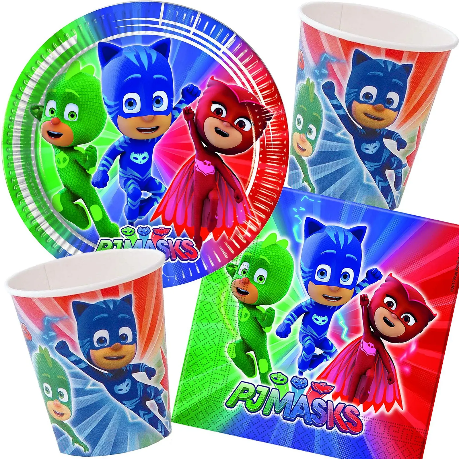 Набор посуды для вечеринки Procos PJ Masks, фото №1 Набор посуды для вечеринки Procos PJ Masks, фото №1