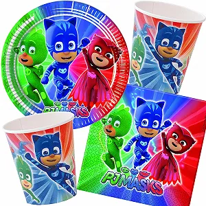 Купити Набір посуду для вечірки Procos PJ Masks - Фото 1 Набір посуду для вечірки Procos PJ Masks - Фото 1