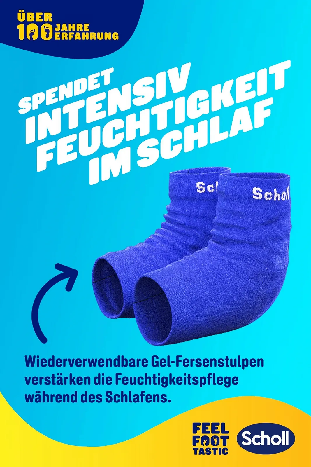 Набор для ухода за ногами Scholl Overnight крем 60 мл и гелевые носочки, 1 пара, фото №3