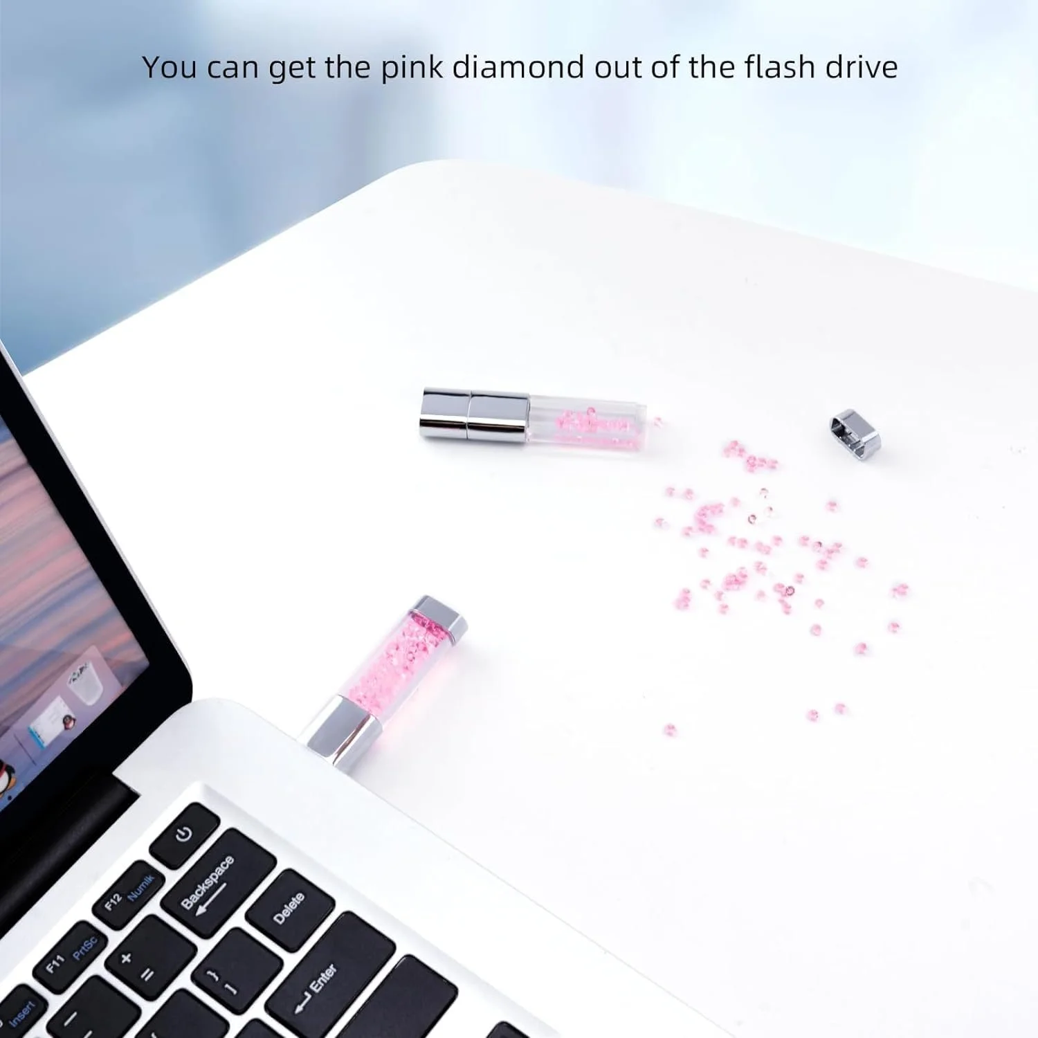 USB-накопичувач 32GB USB 2.0 Cute Pink Crystal Рожевий, фото №2 USB-накопичувач 32GB USB 2.0 Cute Pink Crystal Рожевий, фото №2