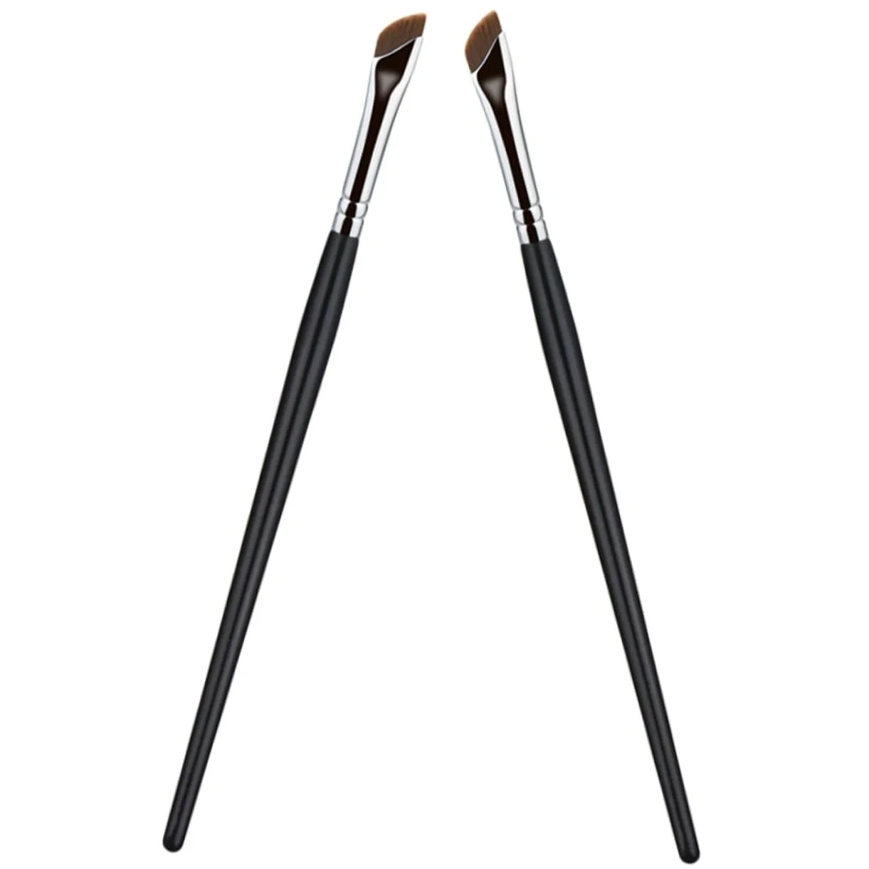 Пензлі Housoutil для брів, для макіяжу, для консилера, плоский, тонкий, для підводки, скошений, 6 шт., фото №4