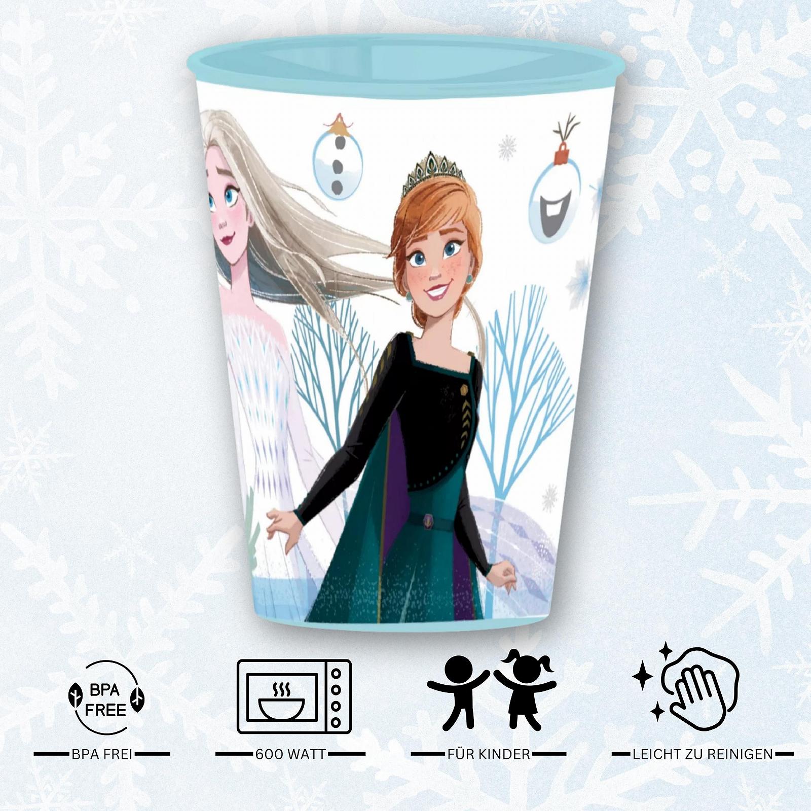 Набір дитячих чашок Stor Frozen, 2 шт. - Пластикові чашки 260 мл з Анною та Ельзою, фото №3