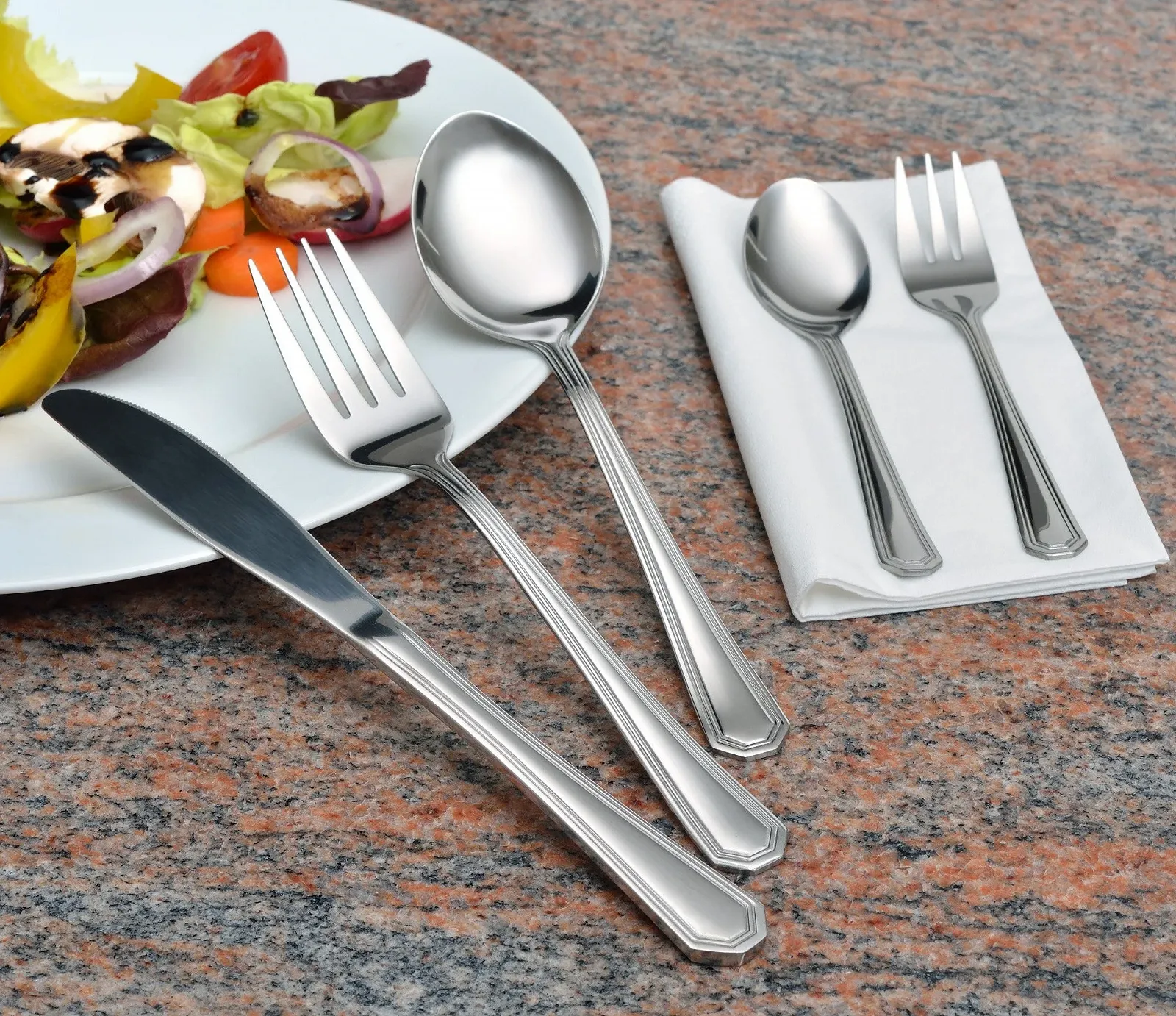 Набір столових приборів GRÄWE Berlin для 40 осіб у лотку, 204 предмети, фото №3 Набір столових приборів GRÄWE Berlin для 40 осіб у лотку, 204 предмети, фото №3