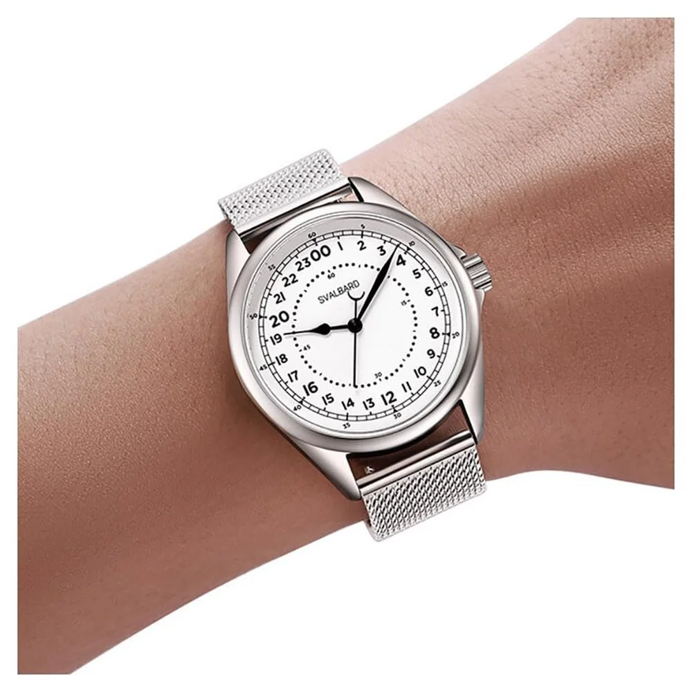 Часы Svalbard Nautico FA27 Кварцевый Сталь Черный Красный Кожа Черный Мужской Серый, фото №2 Часы Svalbard Nautico FA27 Кварцевый Сталь Черный Красный Кожа Черный Мужской Серый, фото №2