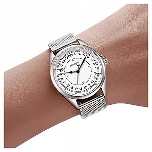 Часы Svalbard Nautico FA27 Кварцевый Сталь Черный Красный Кожа Черный Мужской Серый synthetic.ua - Фото 1