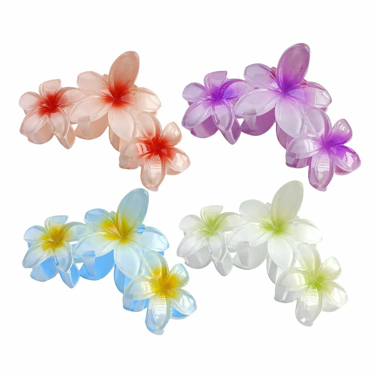 Заколки для волос Цветы 4 шт C-Clip, фото №1 Заколки для волос Цветы 4 шт C-Clip, фото №1