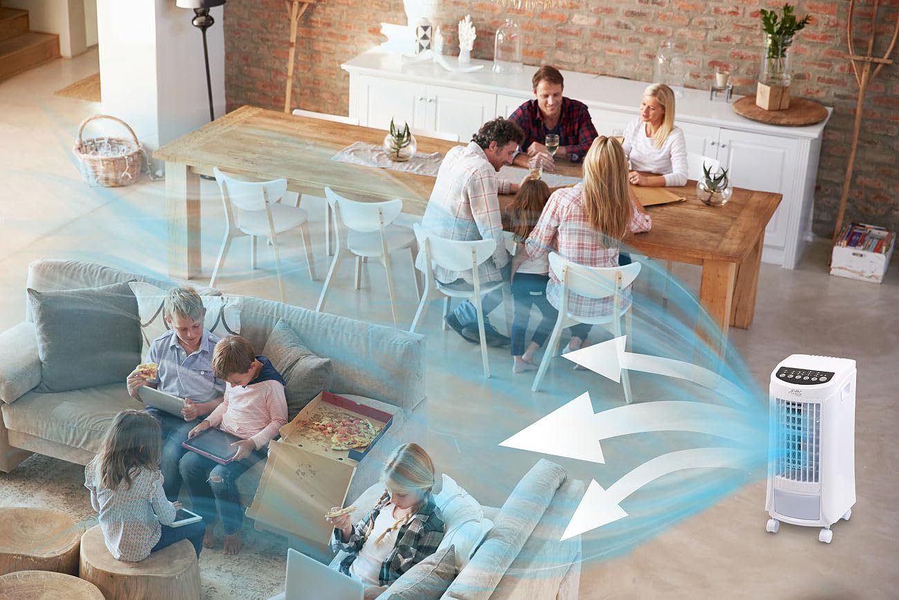 Охолоджувач повітря Sichler Haushaltsgeräte LW-450 3-в-1 4 L 65 W 600 m³/h, фото №6