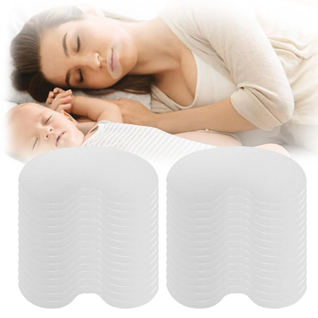 Пластыри для сна на рот, 90 шт. Стоперы от храпа, фото №1