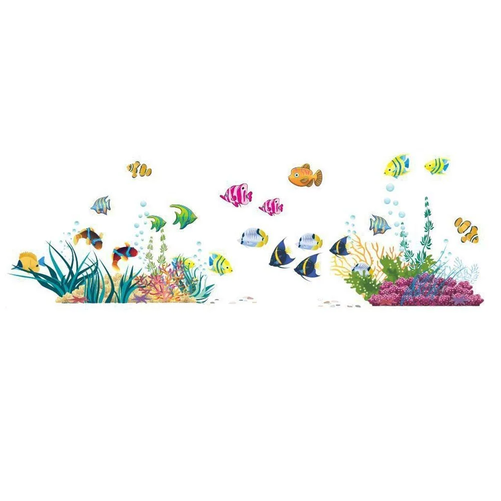 Наклейка на стіну WandSticker4U Underwater World I Риби Кит Море Плитка Кольорова Блакитна, фото №8 Наклейка на стіну WandSticker4U Underwater World I Риби Кит Море Плитка Кольорова Блакитна, фото №8