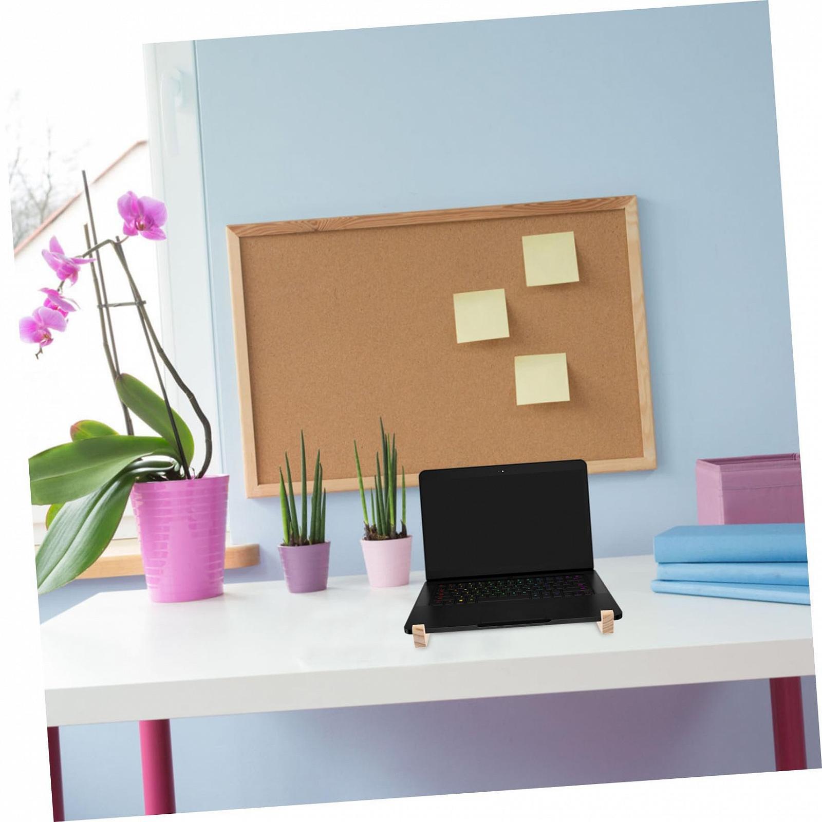 Підставка для ноутбука дерев'яна Toddmomy ергономічна з масиву дерева вертикальна, фото №5