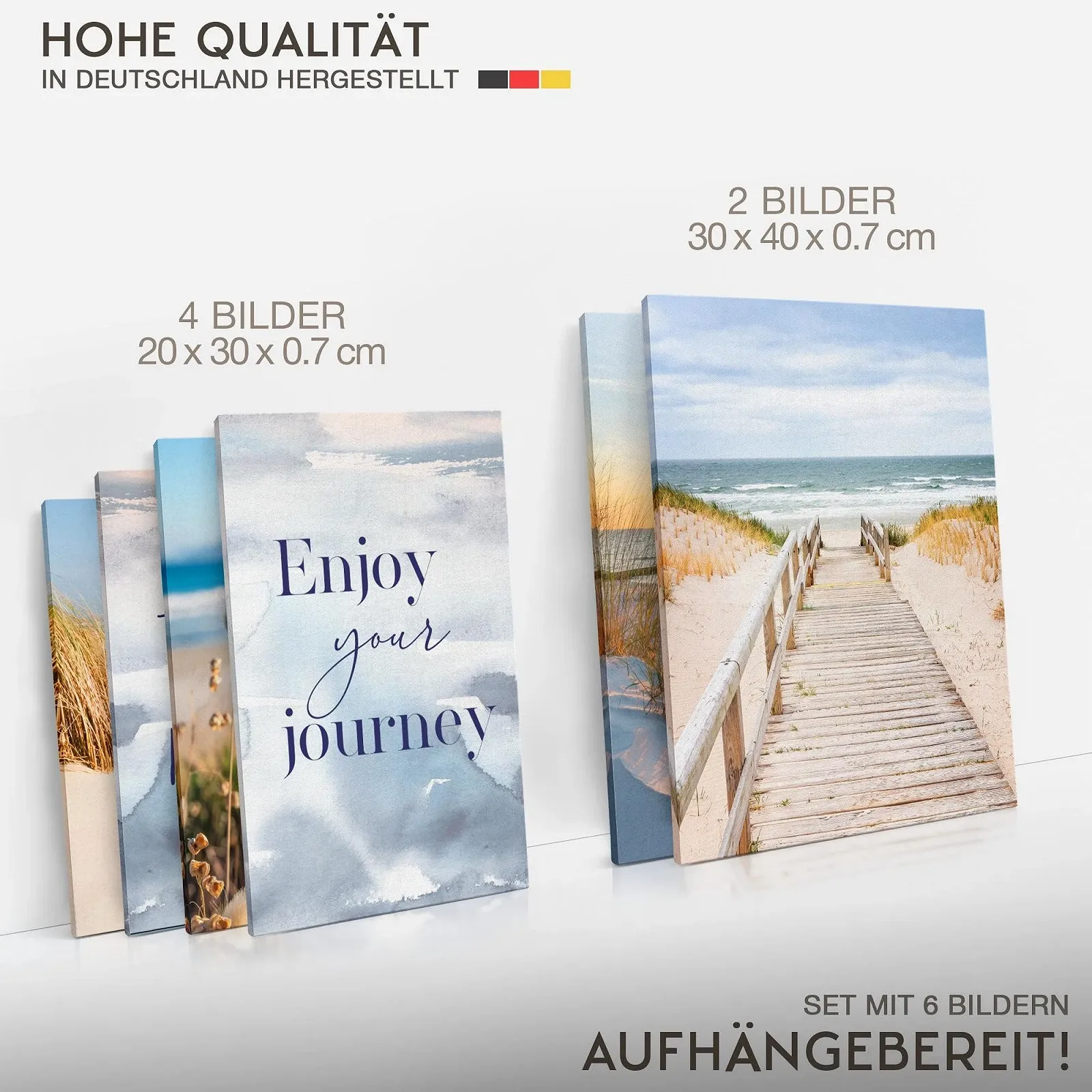 Набір картин Novart Beach Sea Boho N034763b Blue Beige, фото №4