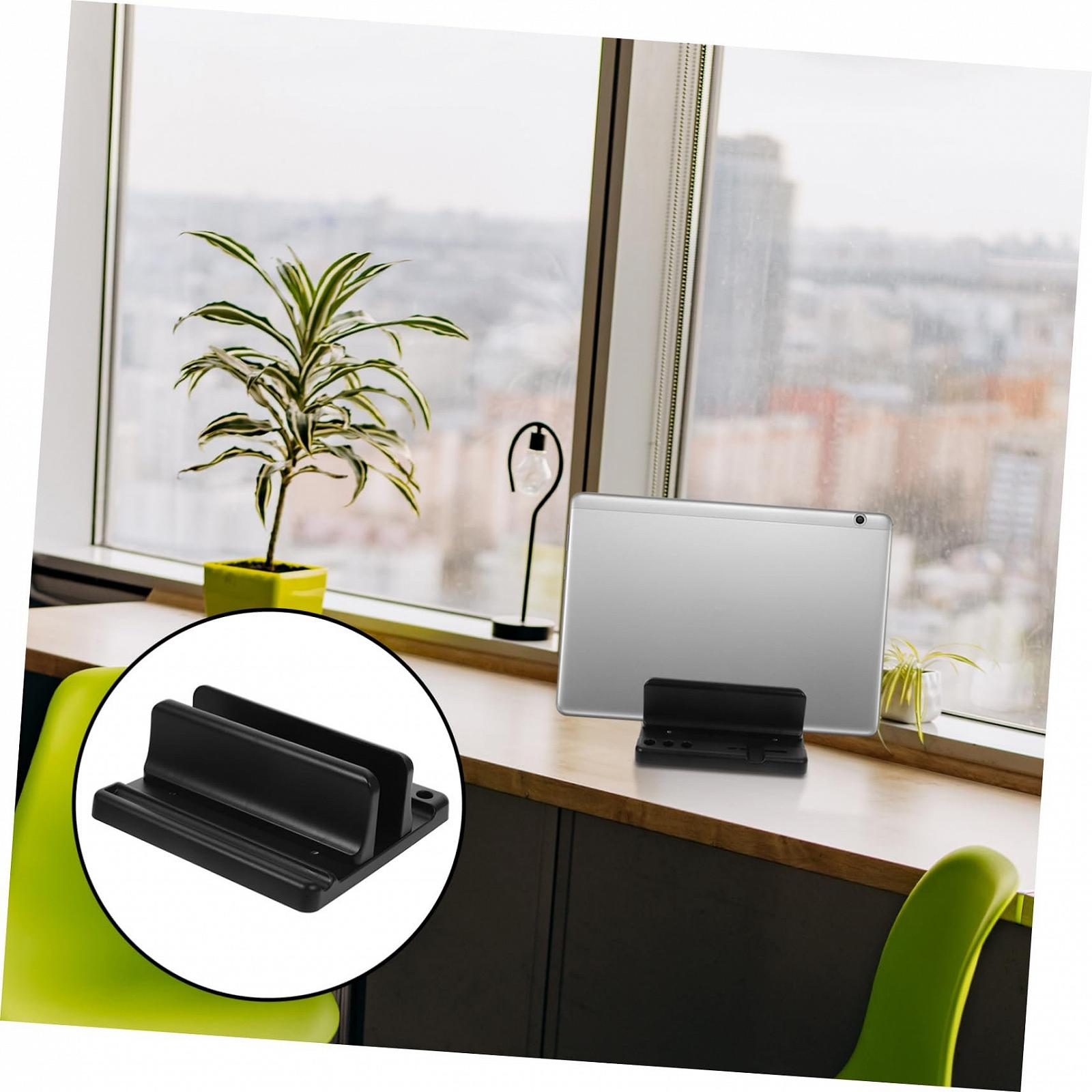 Вертикальна підставка для ноутбука Housoutil Чорний, фото №7