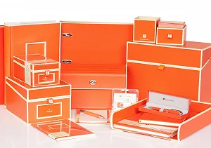 Фотоальбом Semikolon Classic Medium 21.6 x 25.5 см, 80 страниц, кремовый для 160 фотографий, оранжевый synthetic.ua - Фото 1