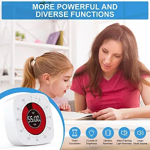 Визуальный таймер Cuteefun 60 минут аккумуляторный Pomodoro Mute & Vibrate synthetic.ua - Фото 1