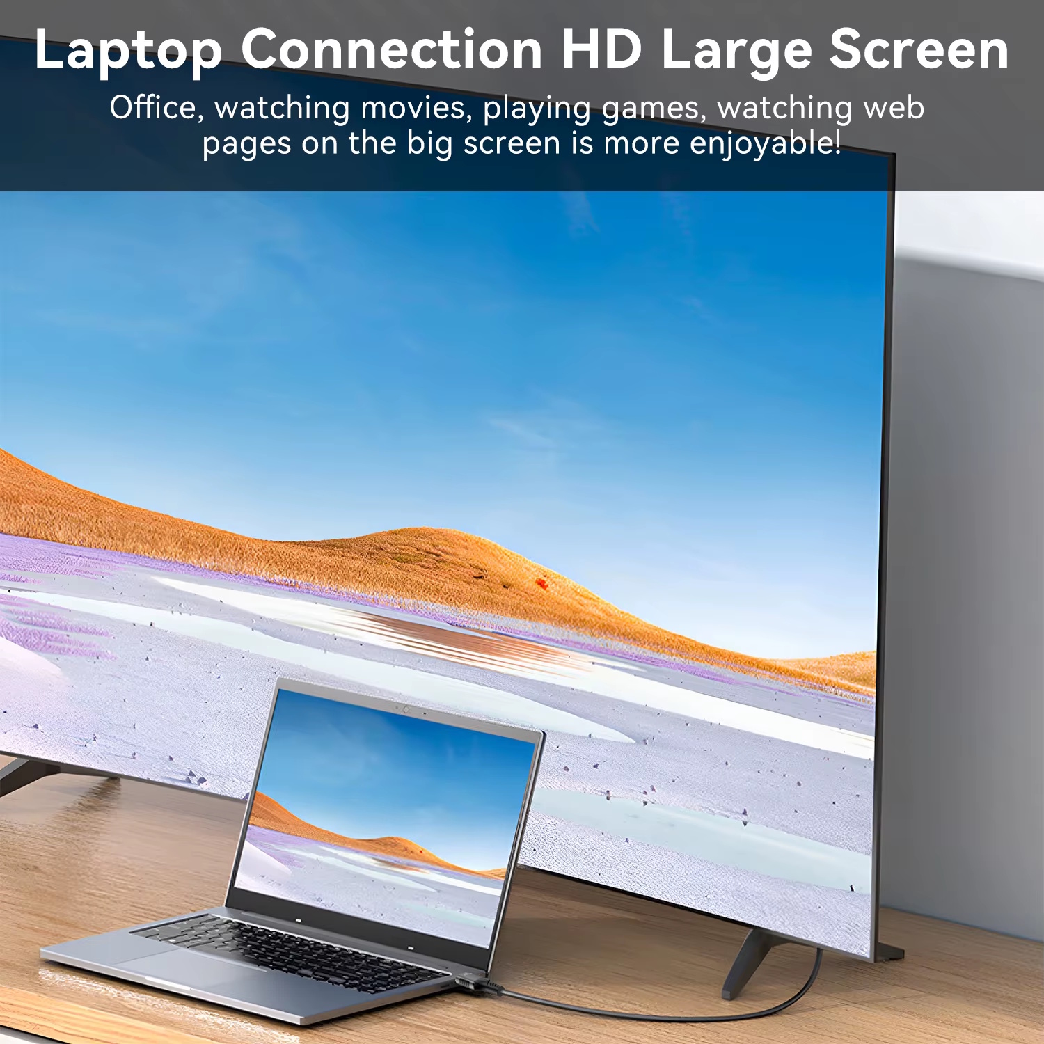 Кабель мультимедійний FDBRO DisplayPort to HDMI v2.0 4K/60Hz 3 метри Grey UltraHD HDR, фото №7