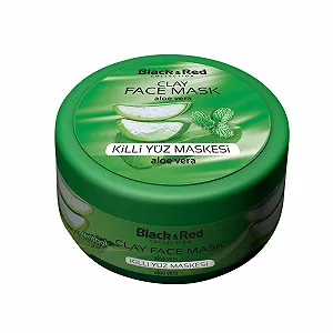 Глиняна маска для обличчя Black&Red Collection Aloe Vera з глиною synthetic.ua - Фото 1