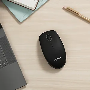 Мышь проводная USB Logitech M100 1000 DPI оптическое отслеживание серая synthetic.ua - Фото 1