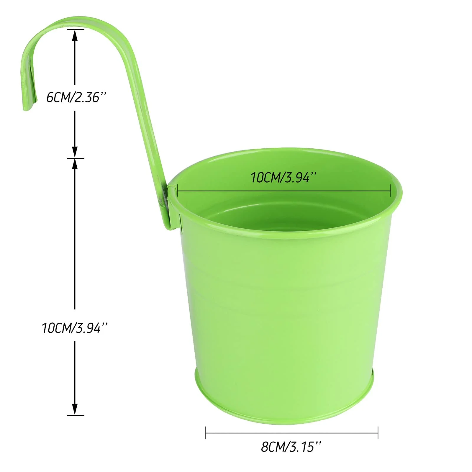 Подвесные цветочные горшки 10 шт металл с дренажным отверстием разноцветные, фото №2 Подвесные цветочные горшки 10 шт металл с дренажным отверстием разноцветные, фото №2