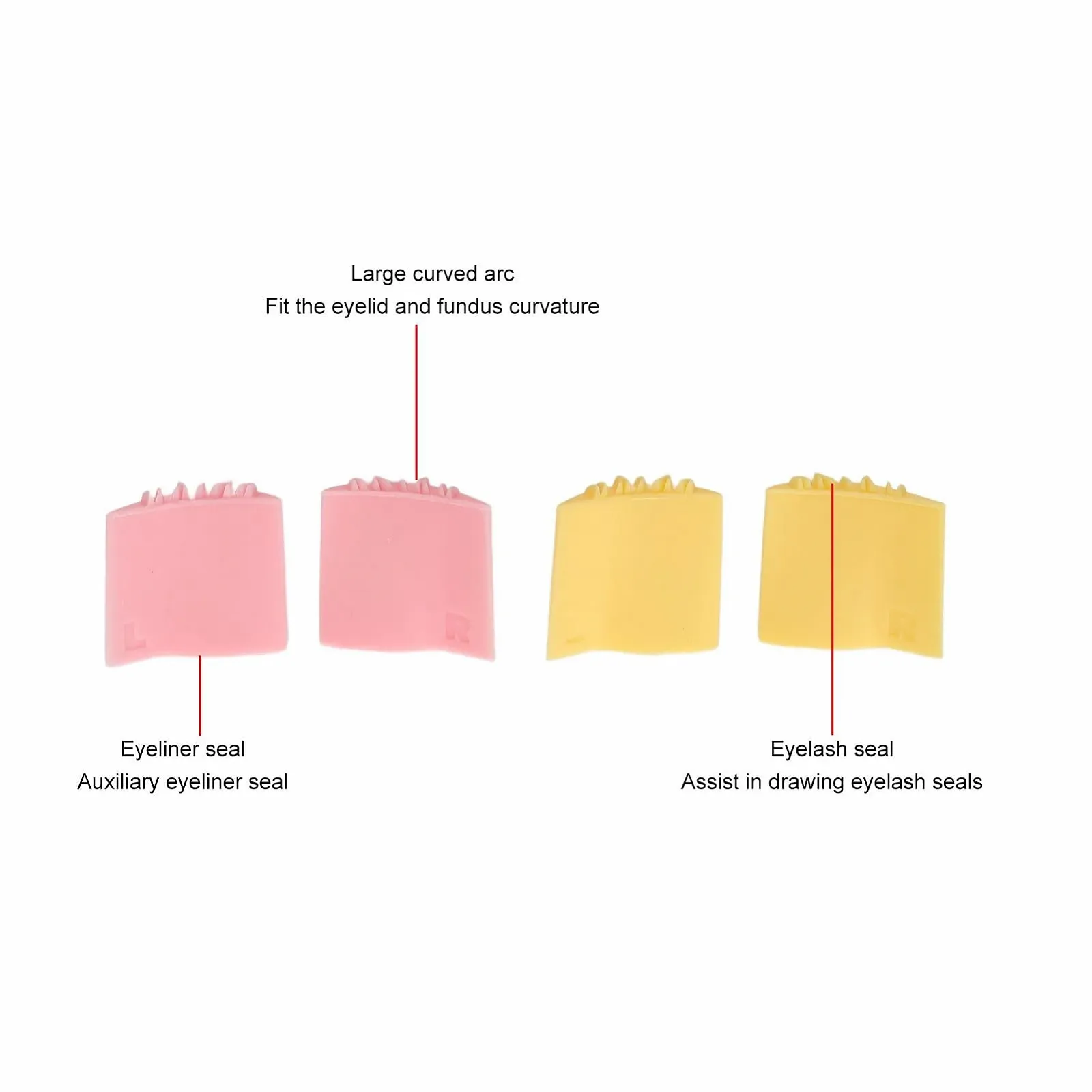 Інструменти для вій, тіней та підводки очей, Набір багаторазових силіконових аплікаторів для захисту., фото №7 Інструменти для вій, тіней та підводки очей, Набір багаторазових силіконових аплікаторів для захисту., фото №7