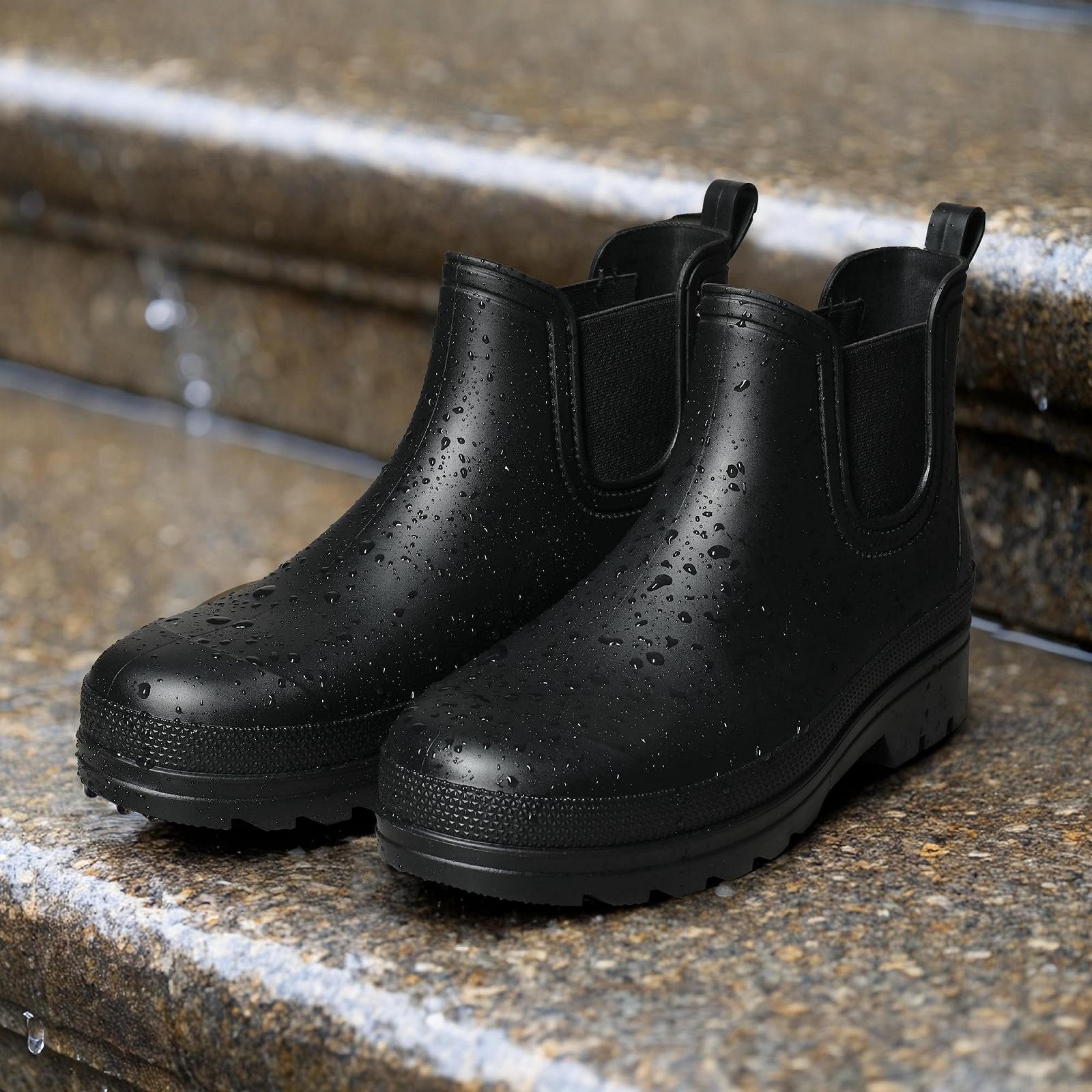 Челси Bruno Marc Work Shoes Half Height Waterproof для садоводства, мойки машин и выгула собак, фото №2