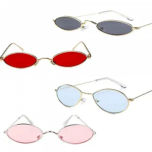 Набор женских очков Festival (4 шт.) Красный/Розовый/Синий/Серый - Фото 1