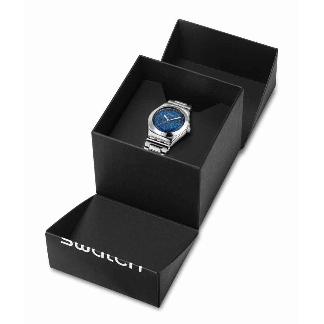 Годинник Swatch Petal Frenzy YLS235G Синій Браслет, синій, Браслет, фото №4