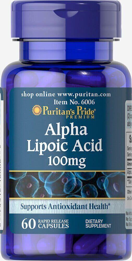 Альфа-липоевая кислота Alpha Lipoic Acid 300 mg 60 Capsules, фото №1