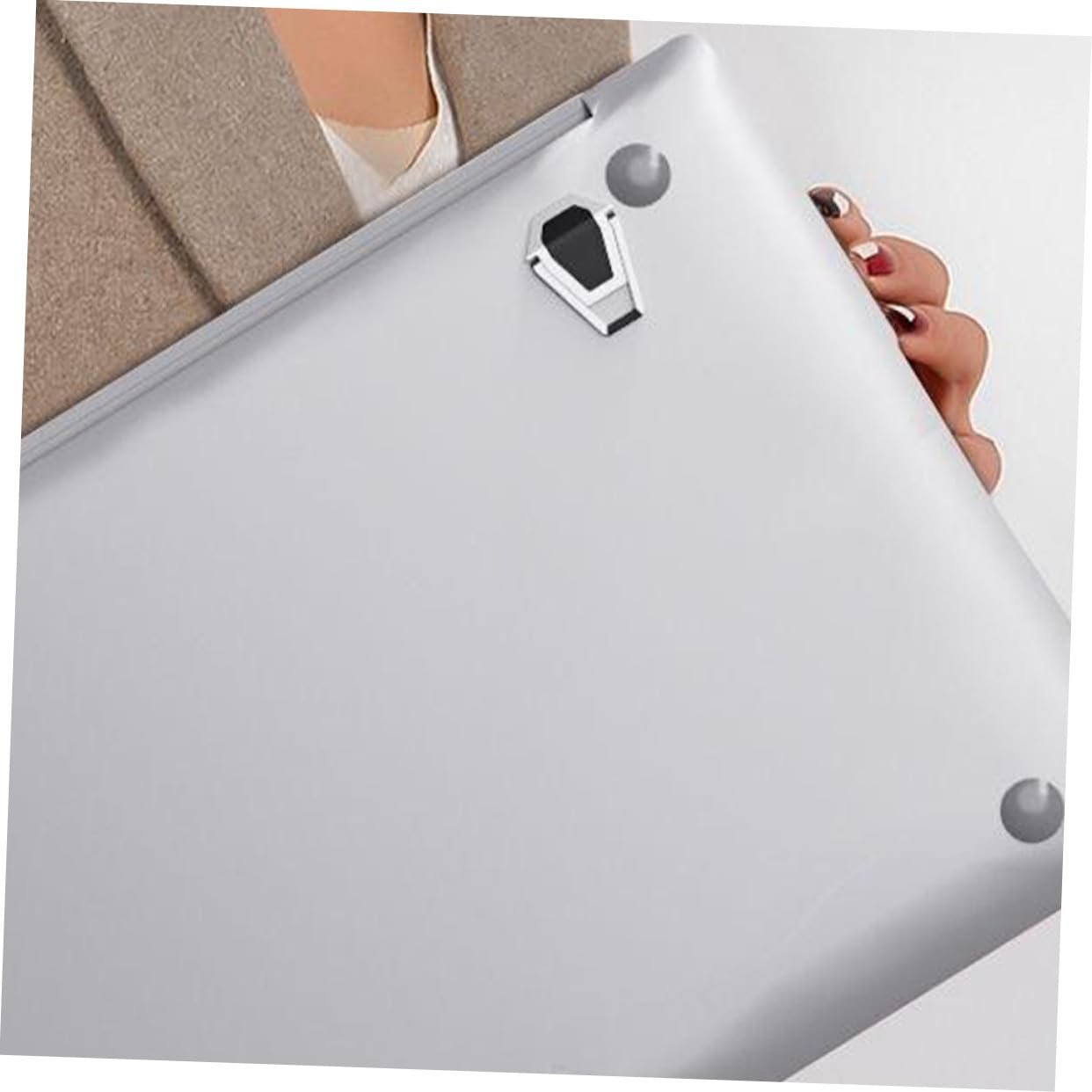 Підставка Sewroro, складана, для ноутбука, 4 шт., з цинкового сплаву, ергономічна, плавно регульована, для подорожей, офісу, комп'ютера, фото №4