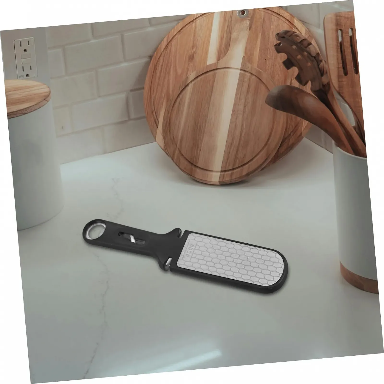 Мусат для ножей портативный из нержавеющей стали универсальный, фото №5