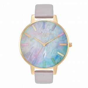 Годинник Olivia Burton Rainbow Collection OB16RB30 Жіночий Аналоговий Кварцовий Сірий Шкіряний Ремінець, блакитний, Класичний - Фото 1