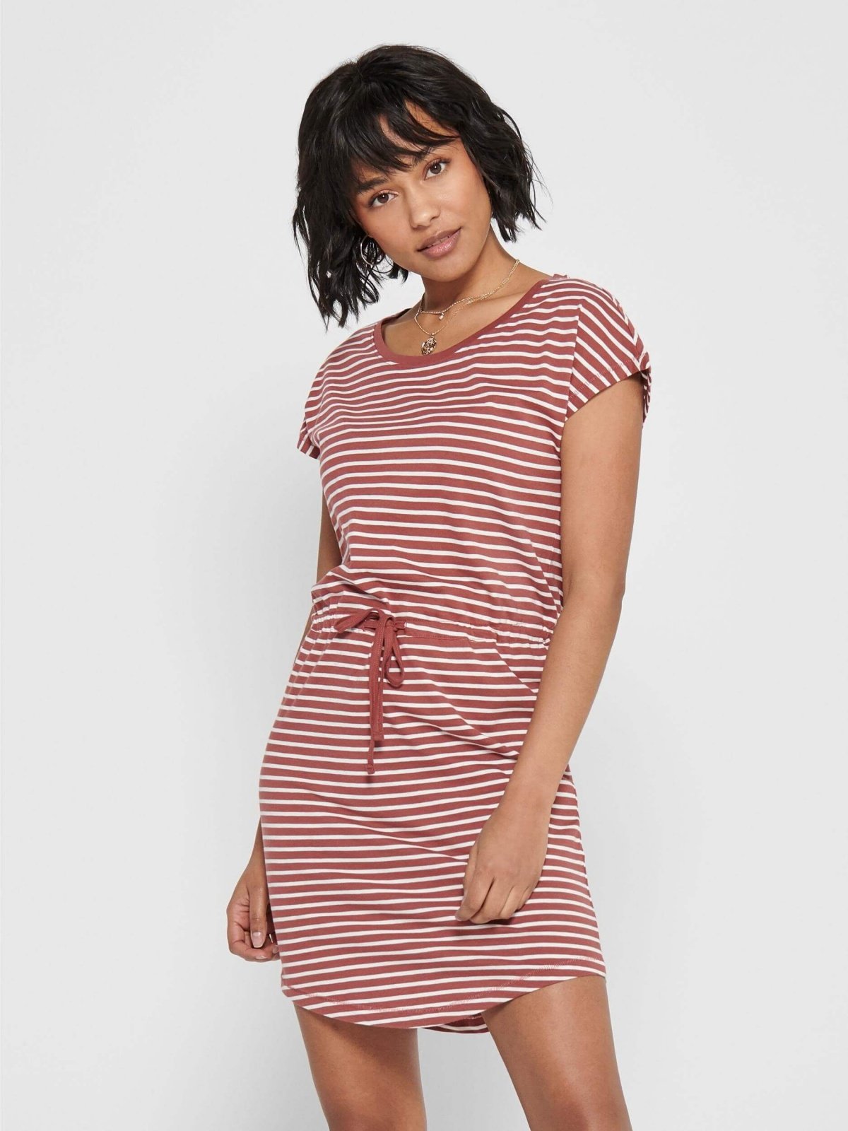 Сукня ONLMAY LIFE S/S DRESS NOOS 15153021 Apple Butter ONLY Червоний M, фото №1