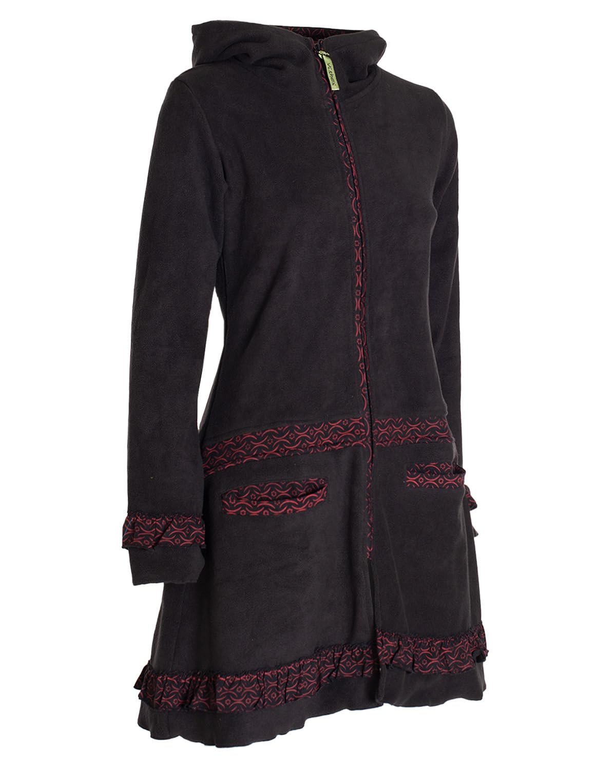 Куртка Vishes Alternative Clothing Женская Длинная Флисовая Переходная Куртка Eco Флис, фото №5