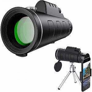 Монокуляр-телескоп 40x60 для смартфонів чорний - Фото 1