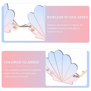 Сонцезахисні окуляри jojofuny Черепашка Без оправи synthetic.ua - Фото 1