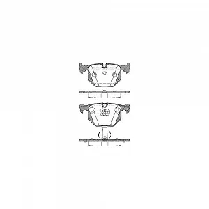Комплект гальмівних колодок, дискове гальмо TRISCAN 8110 11017 для BMW задня вісь - Фото 1