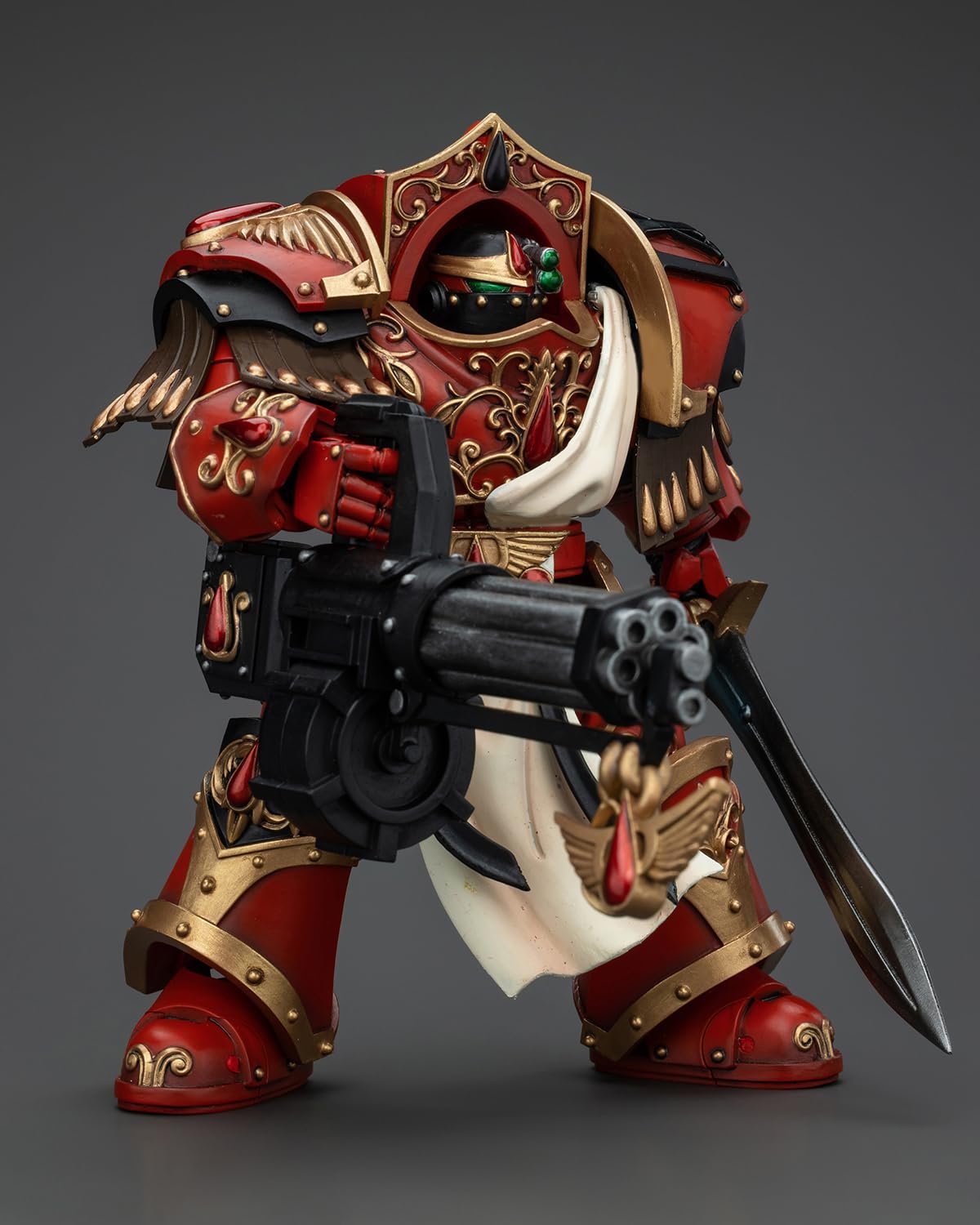Экшн-фигурка JoyToy GW 40K Blood Angels Crimson Paladins Squad Crimson Paladin с Iliastus Storm Cannon, фото №4