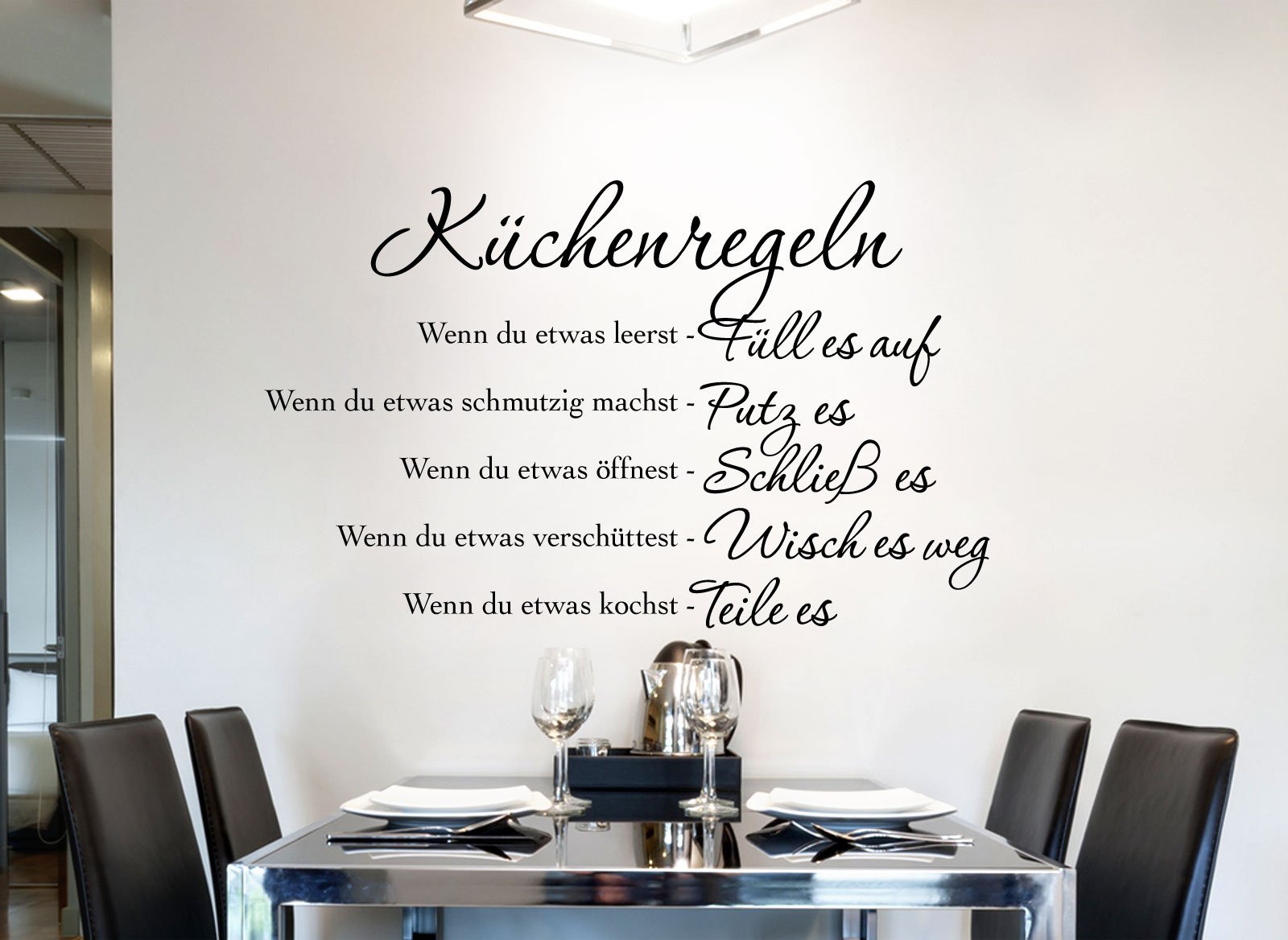 Наклейка на стіну Gran Dora W957 Kitchen Rules, фото №2 Наклейка на стіну Gran Dora W957 Kitchen Rules, фото №2