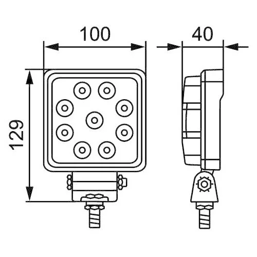 Робоча фара HELLA 1GA 357 103-022 для DAF SCANIA, фото №4
