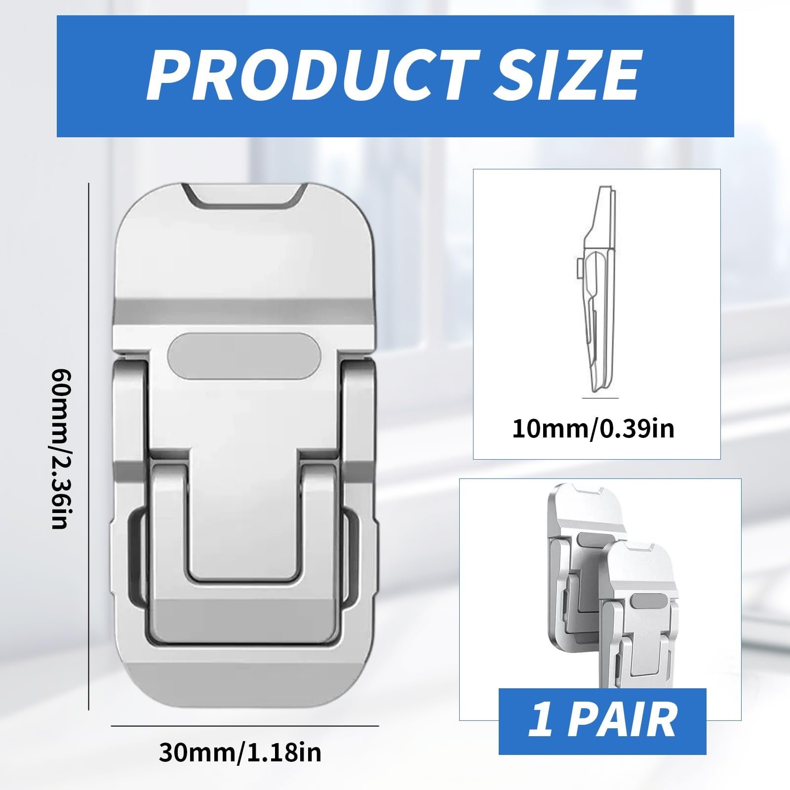Мини-подставка для ноутбука, портативная подставка для клавиатуры для стола, складная невидимая подставка для ноутбука, самоклеящаяся подставка для компьютера для ноутбука, для всех ноутбуков (двойной слой), фото №2