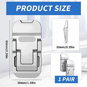 Мини-подставка для ноутбука, портативная подставка для клавиатуры для стола, складная невидимая подставка для ноутбука, самоклеящаяся подставка для компьютера для ноутбука, для всех ноутбуков (двойной слой) synthetic.ua - Фото 1
