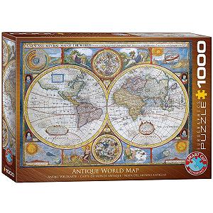 Пазл Eurographics EG60002006 Antique World Map 1000 деталей - Фото 1