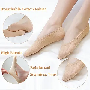 Балетки Носки KEYRI 10 пар Женские, Невидимые носки для тренировок, Короткие носки, Нескользящие носки для тренировок, Носки для балерин, Один размер synthetic.ua - Фото 1