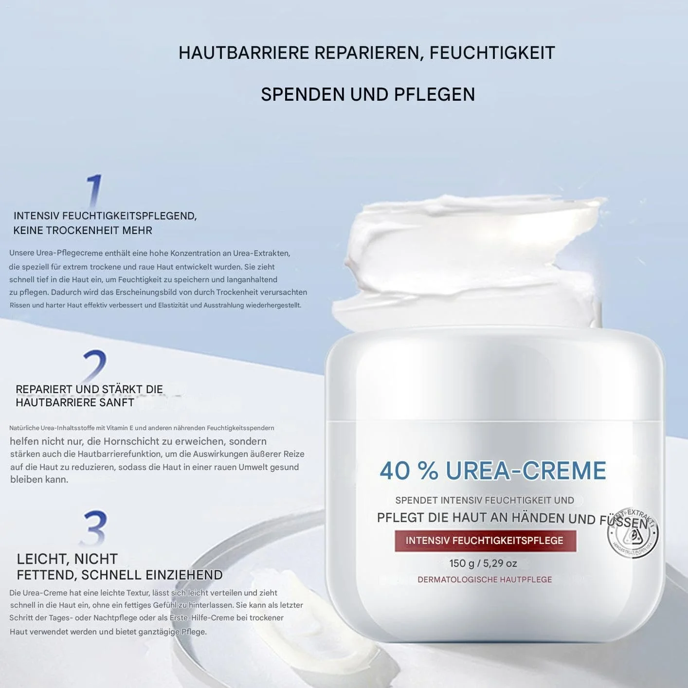 Крем для восстановления ног смягчающий бальзам увлажняющий для рук и ног 150 г, фото №9